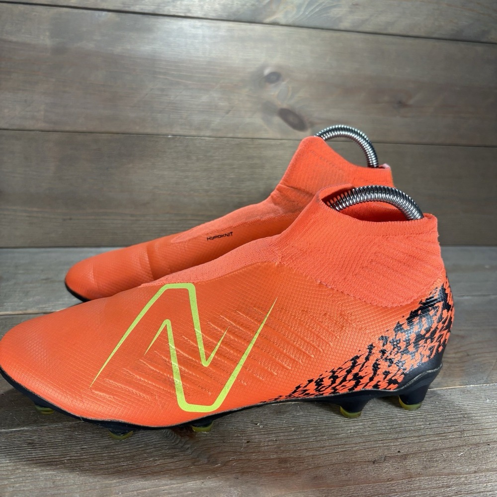new balance tekela V4 pro fg mens size 9.5 soccer cleats orange athletic shoes
